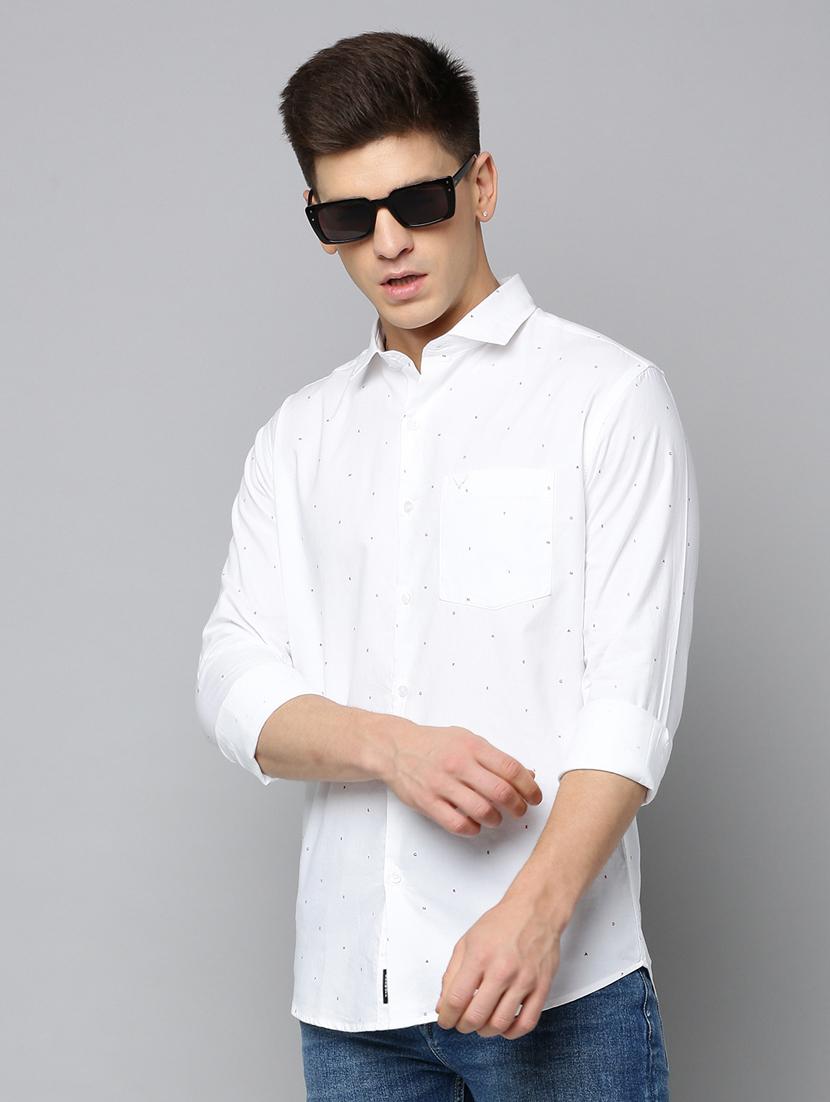 white cotton casual shirt - 19855998 -  Standard Image - 1