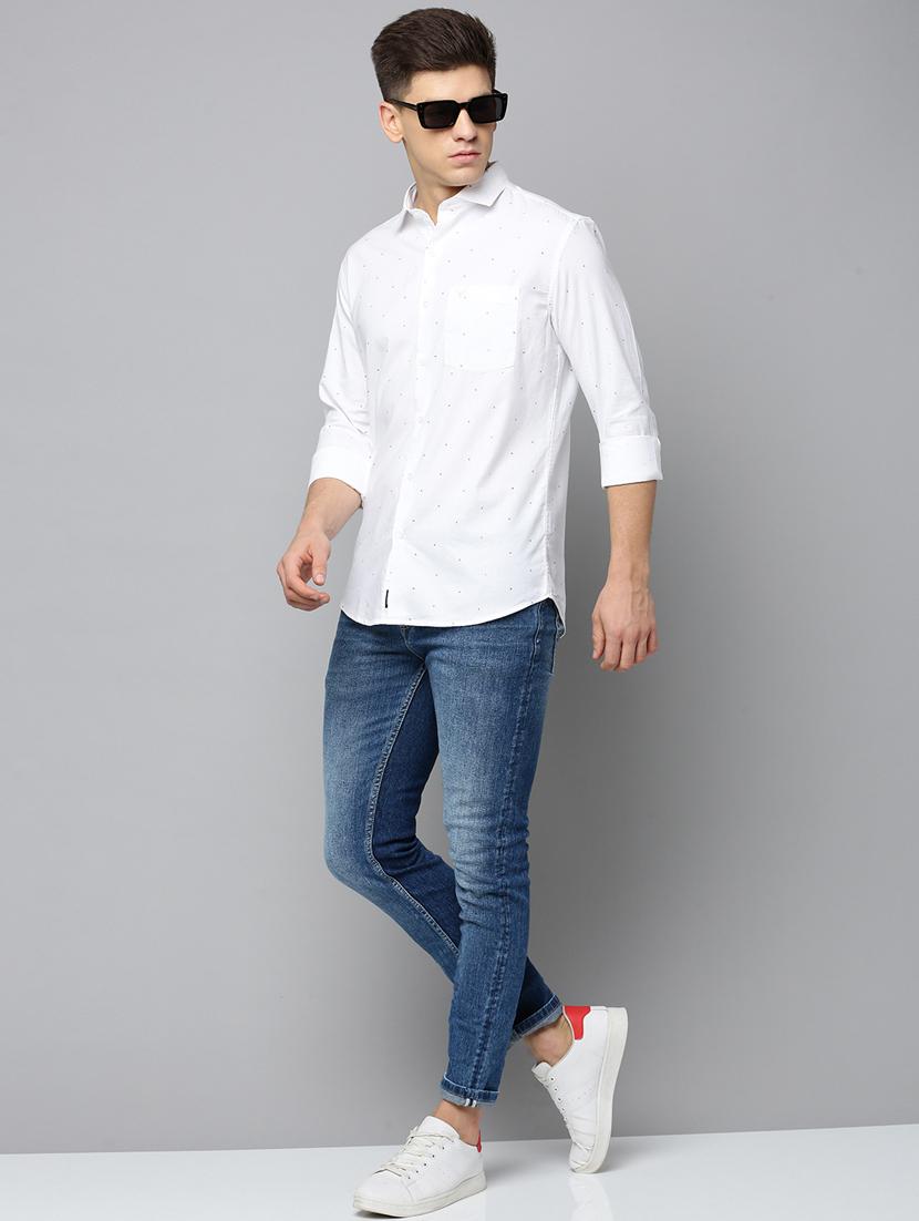 white cotton casual shirt - 19855998 - Standard Image - 4