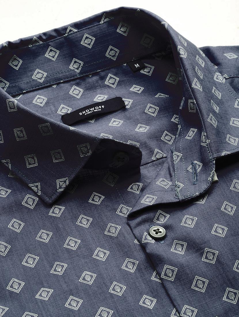 mens geometric casual shirt - 19856009 - Standard Image - 6