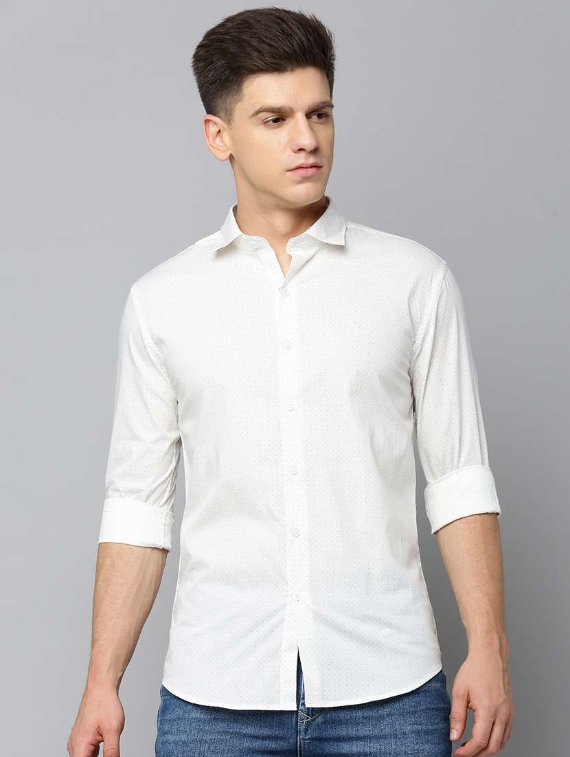 mens polka dots casual shirt