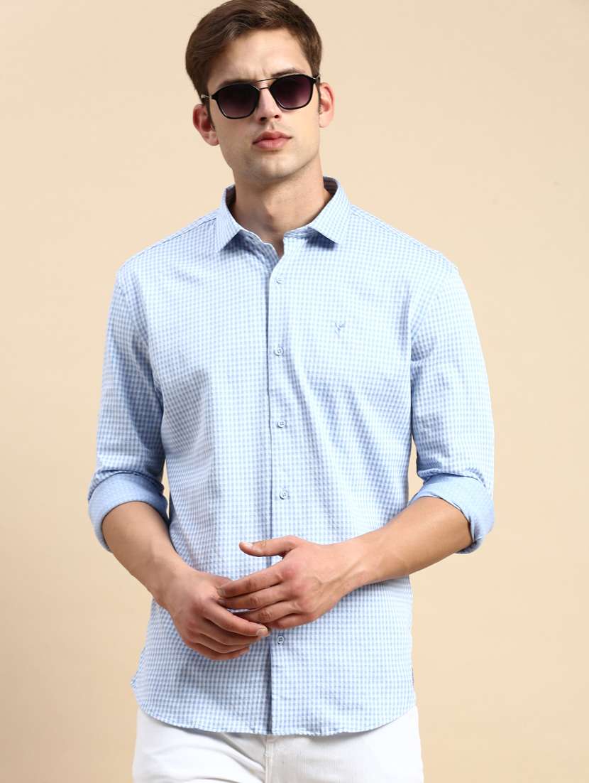 mens checks casual shirt