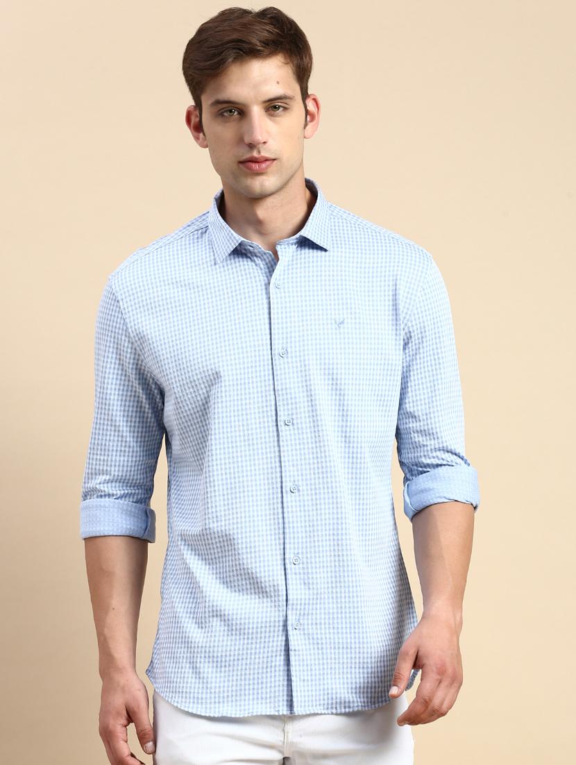 mens checks casual shirt - 19856024 - Standard Image - 1