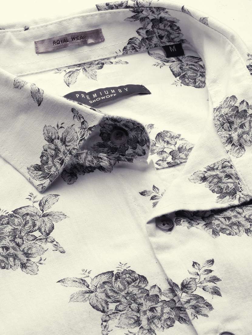 mens florals casual shirt - 19856042 - Standard Image - 6