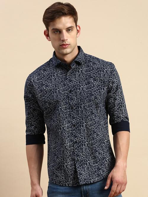 mens printed casual shirt - 19856045 - Standard Image - 0