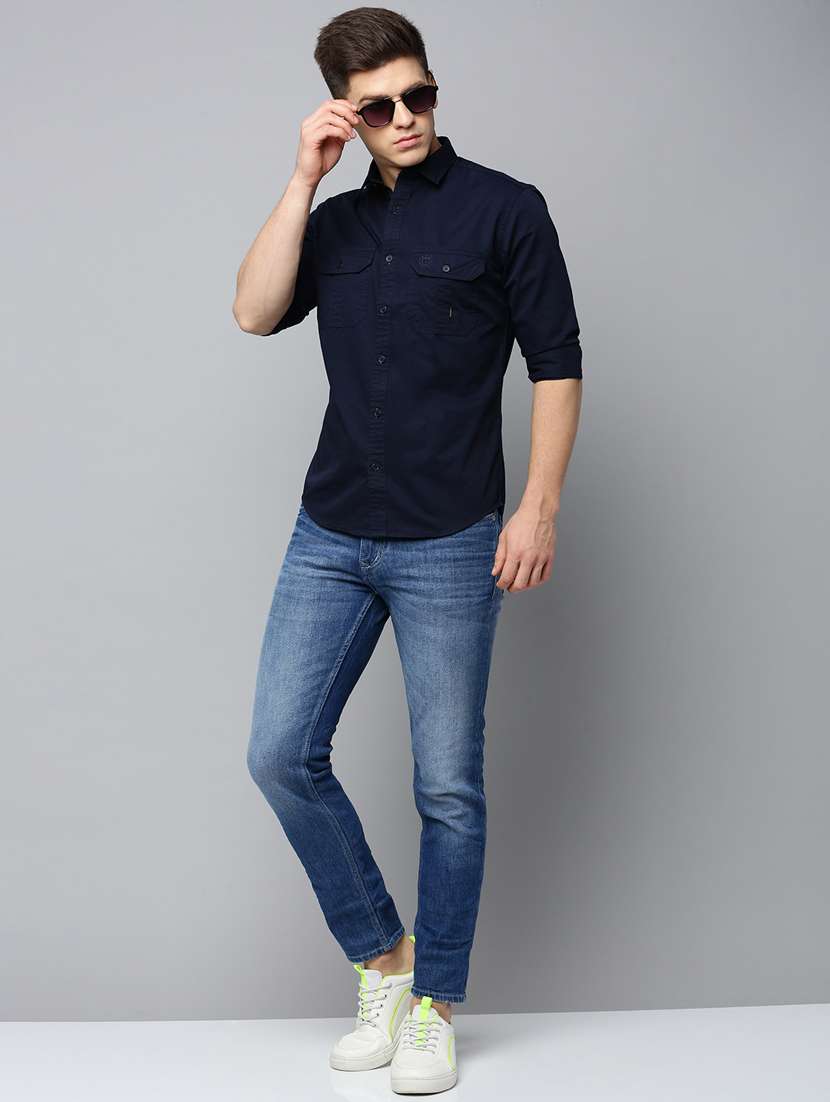 mens solid casual shirt - 19856066 -  Standard Image - 4