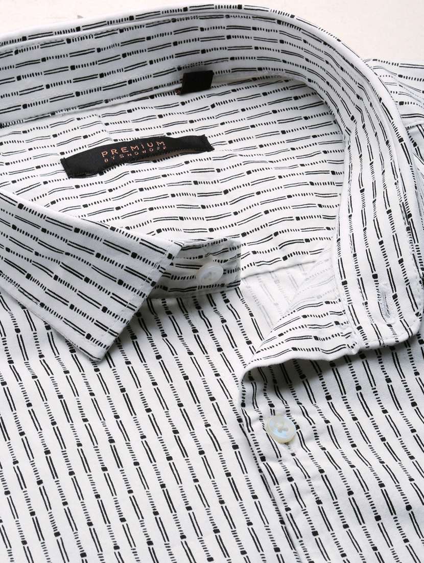 white cotton casual shirt - 19856087 -  Standard Image - 6