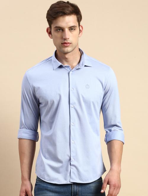 mens solid casual shirt - 19856098 - Standard Image - 0