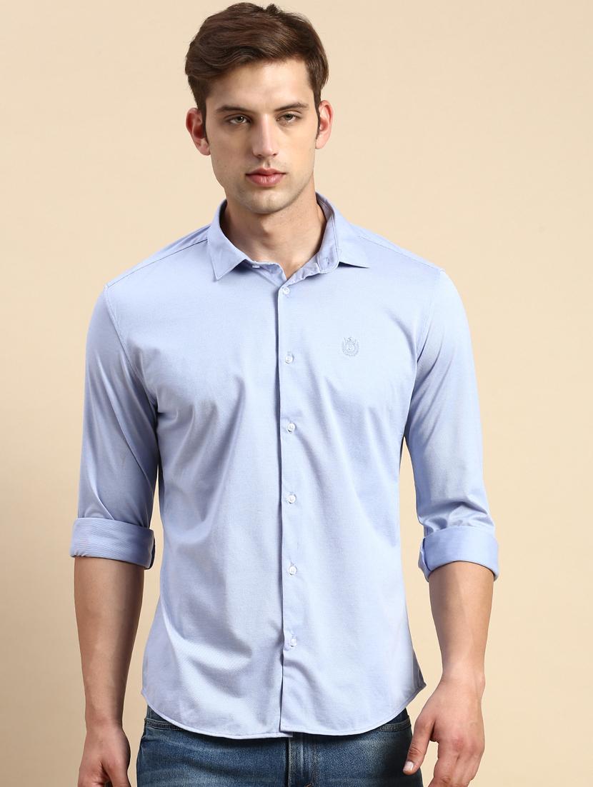 mens solid casual shirt - 19856098 - Zoom Image - 0