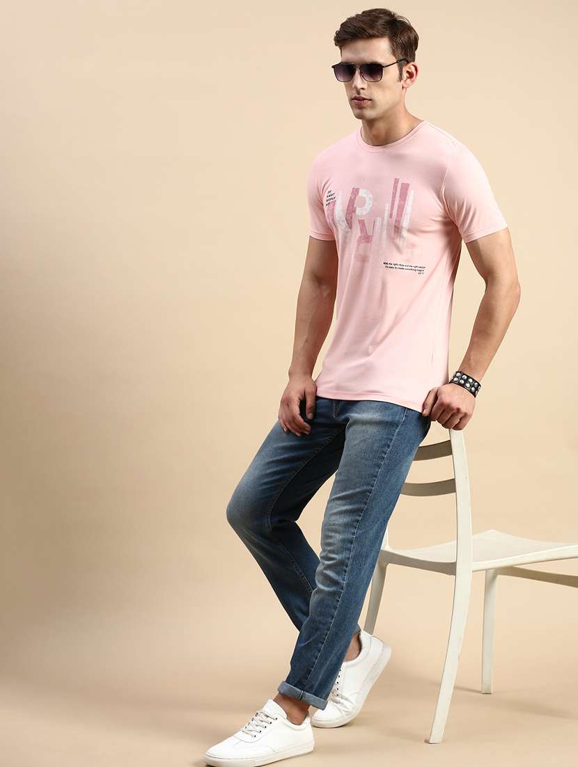 round neck printed cotton t-shirt - 19856099 -  Standard Image - 4