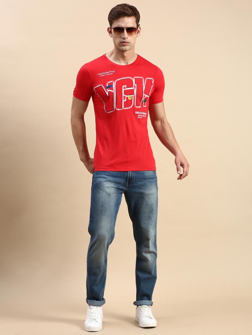 round neck printed cotton t-shirt - 19856104 - Standard Image - 4