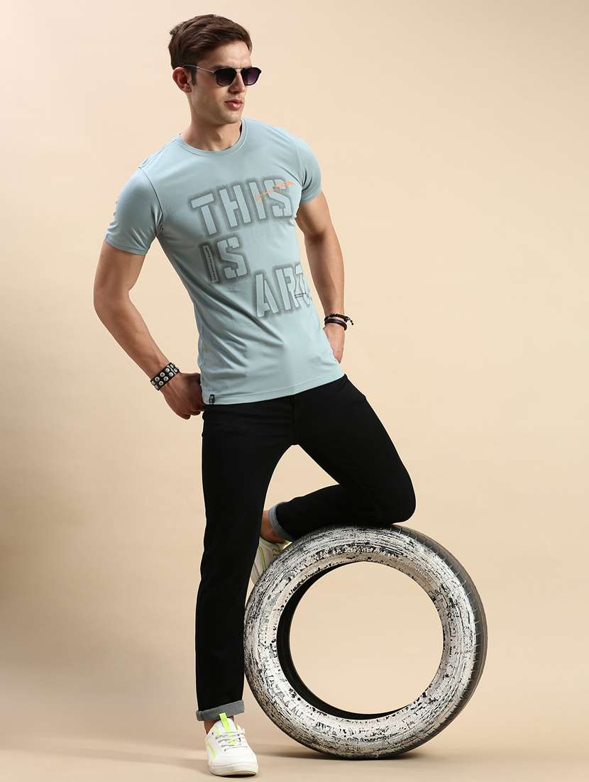 round neck printed cotton t-shirt - 19856120 -  Standard Image - 4