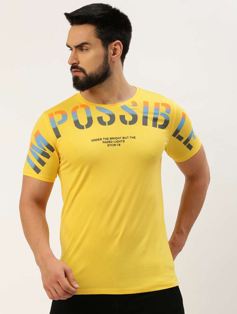 round neck printed cotton t-shirt - 19856122 -  Standard Image - 1