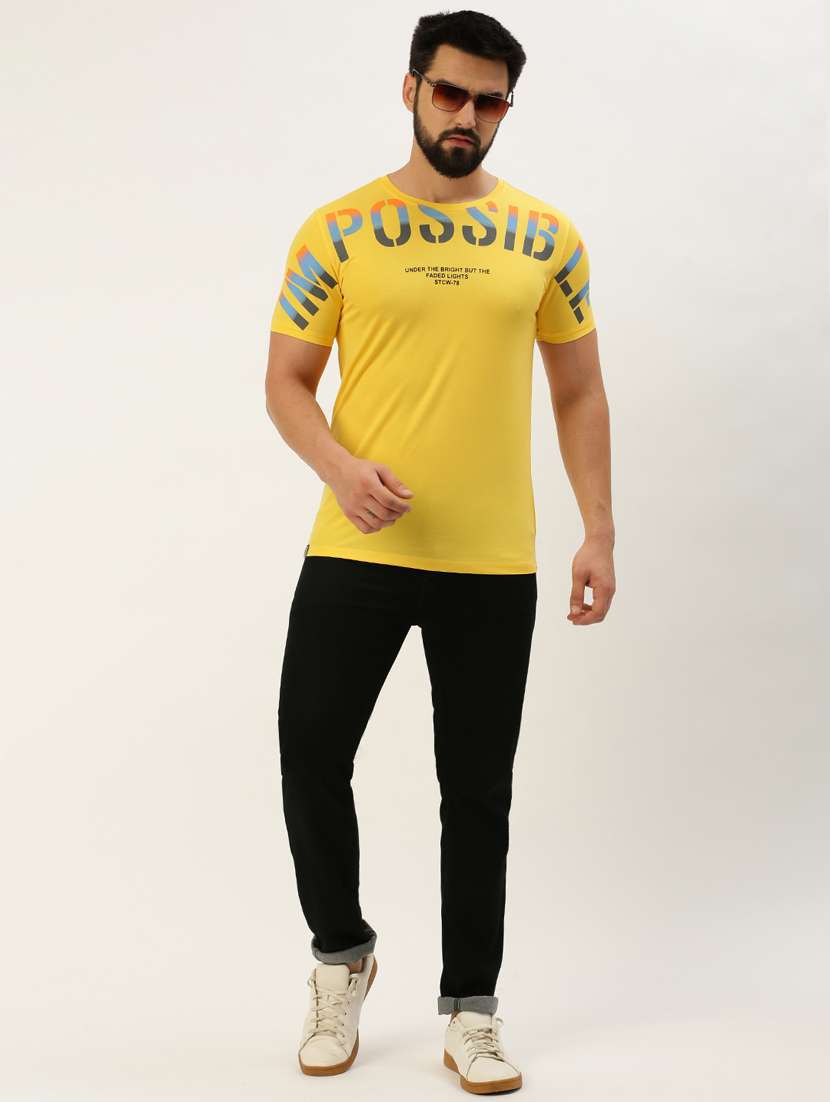 round neck printed cotton t-shirt - 19856122 -  Standard Image - 4