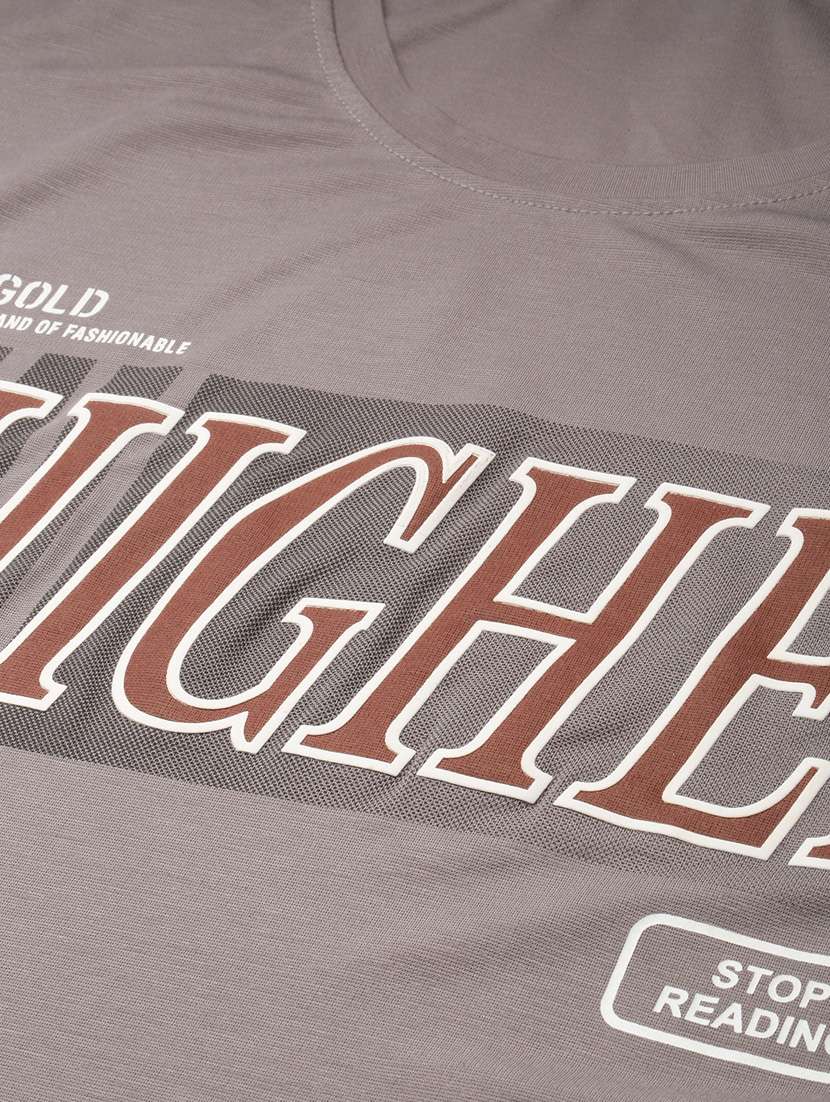 round neck printed cotton t-shirt - 19856123 -  Standard Image - 6