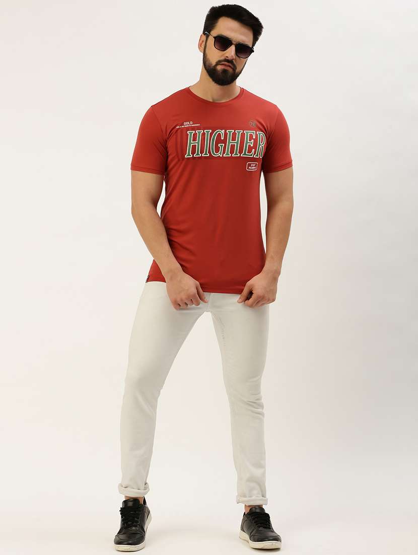 round neck printed cotton t-shirt - 19856124 -  Standard Image - 4