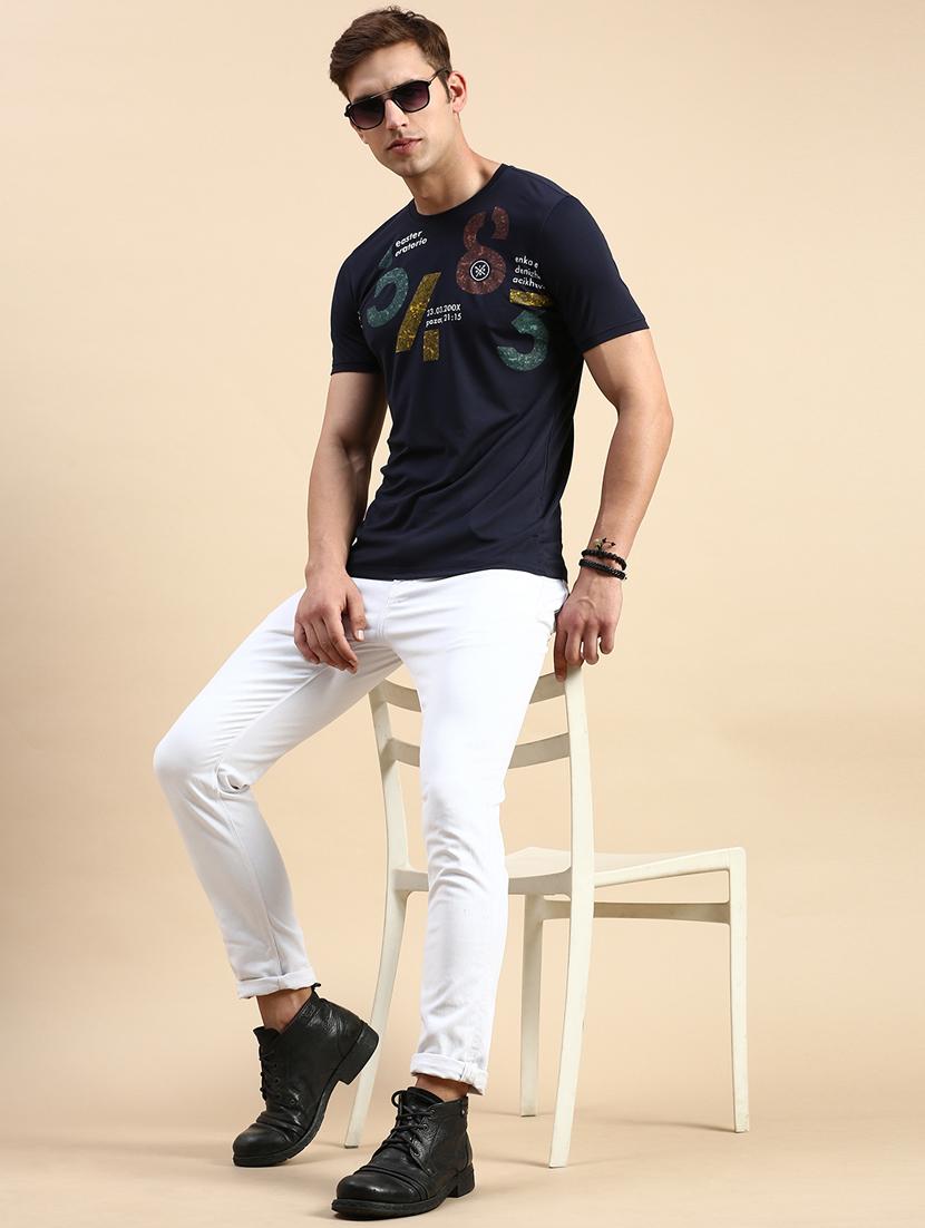 round neck printed cotton t-shirt - 19856138 - Standard Image - 4