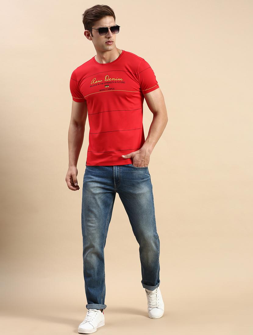 round neck printed cotton t-shirt - 19856143 - Standard Image - 4