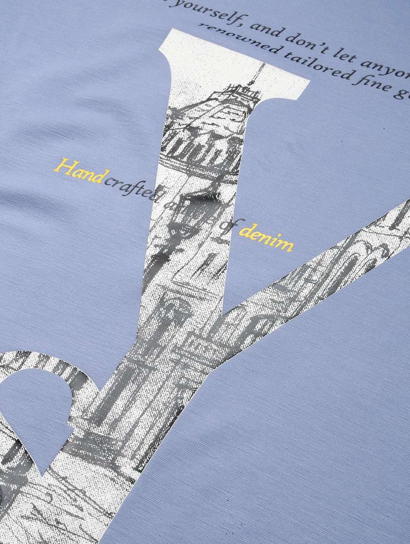 round neck printed cotton t-shirt - 19856145 -  Standard Image - 6