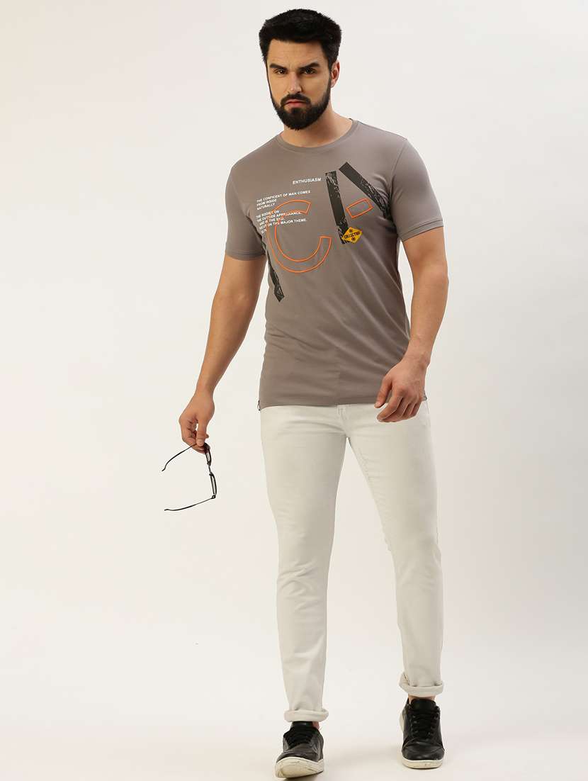 round neck printed cotton t-shirt - 19856148 -  Standard Image - 4