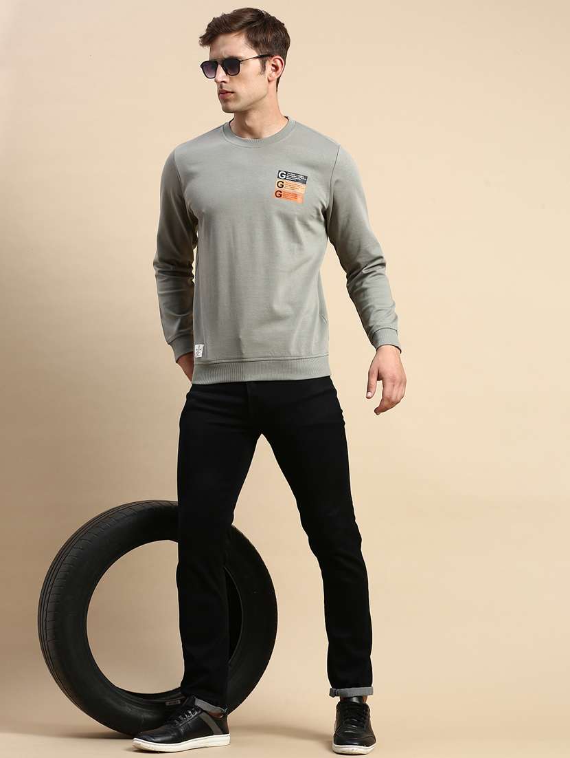 men long sleeves front & back print sweatshirt - 19856205 -  Standard Image - 4