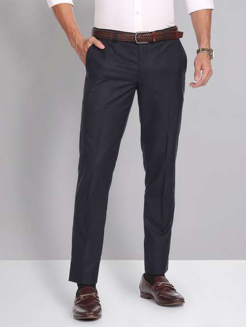 mid rise solid formal trouser - 19856231 - Standard Image - 0