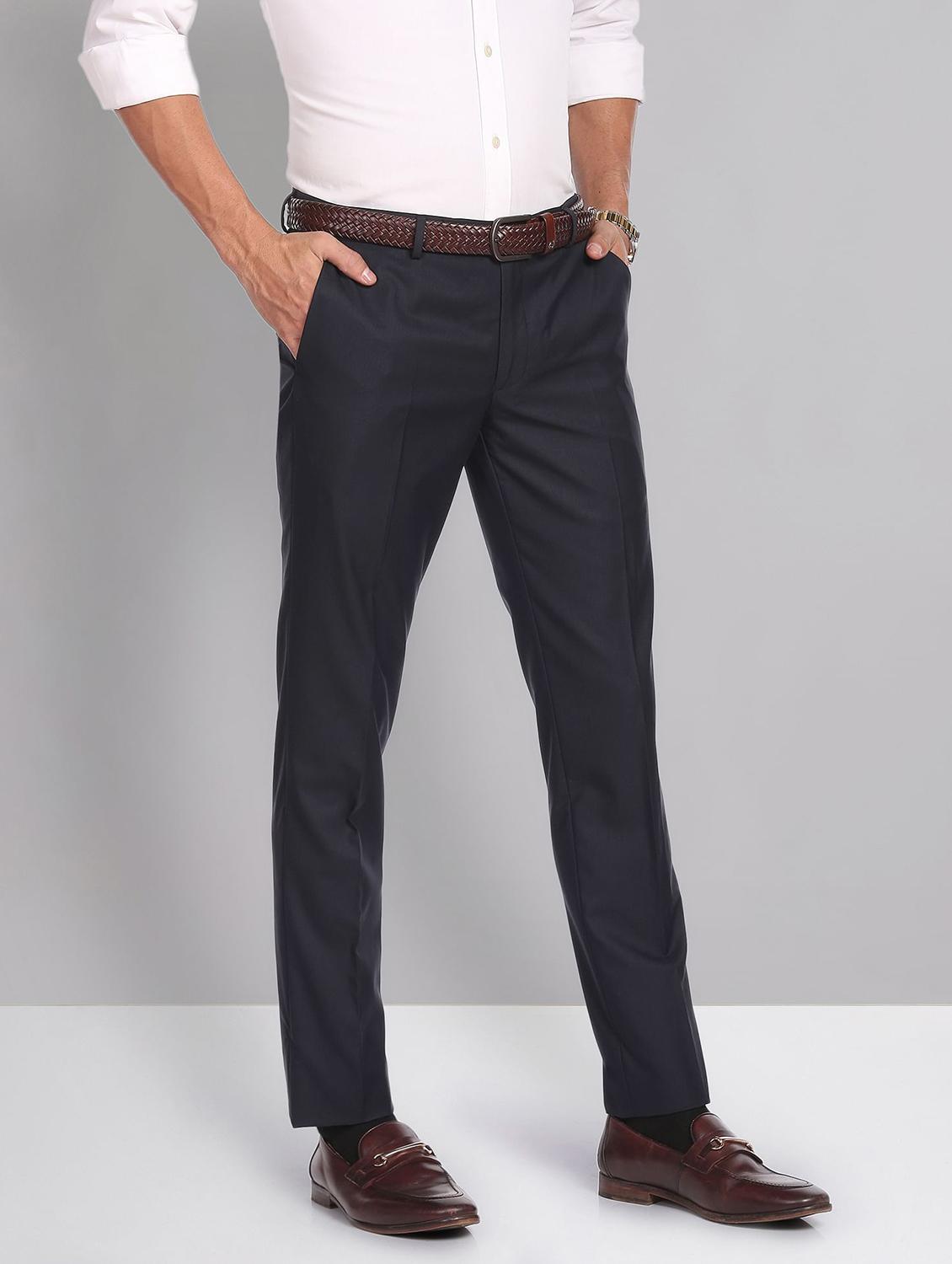 mid rise solid formal trouser - 19856231 - Standard Image - 1
