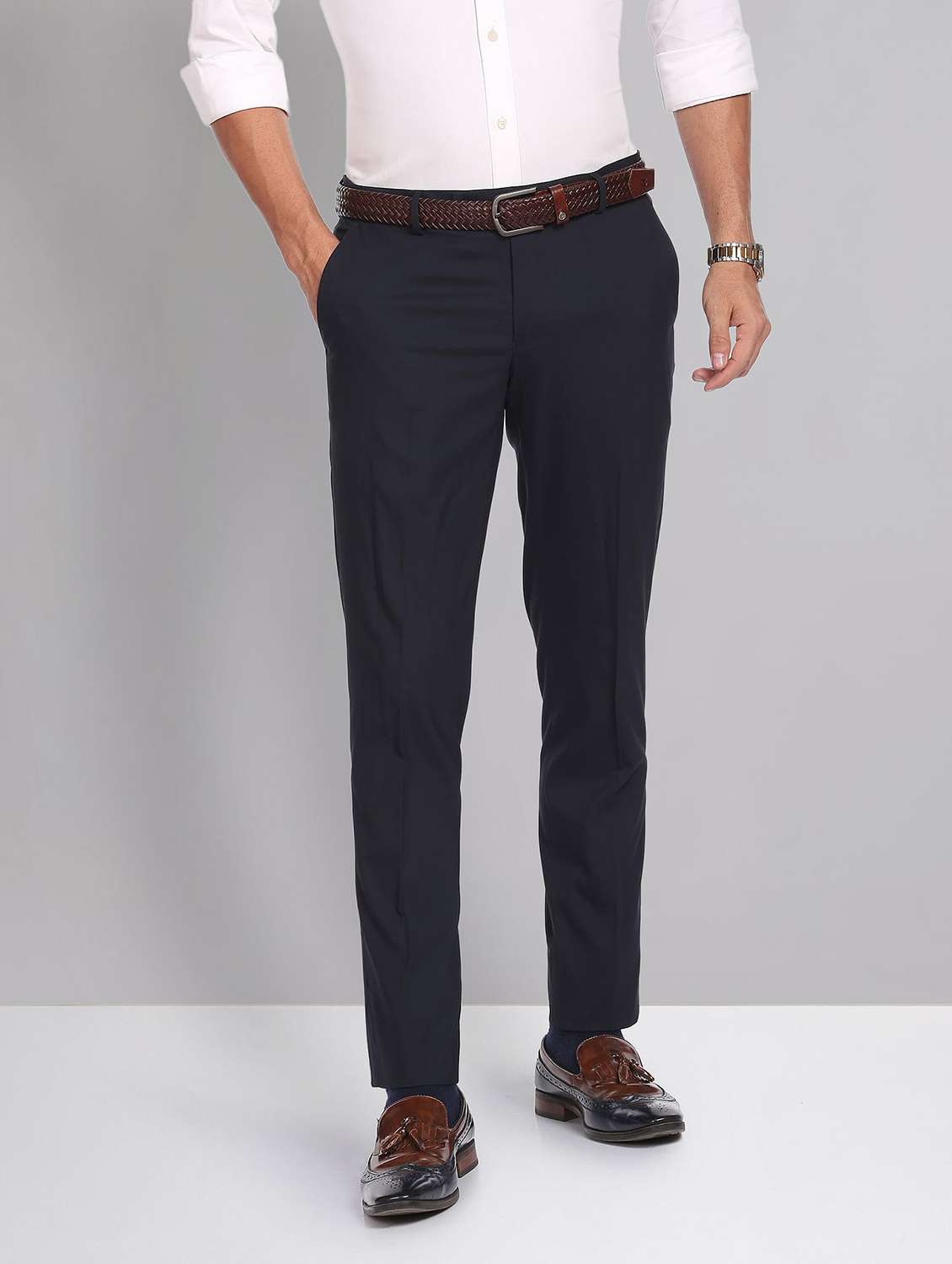 mid rise solid formal trouser - 19856232 -  Zoom Image - 0