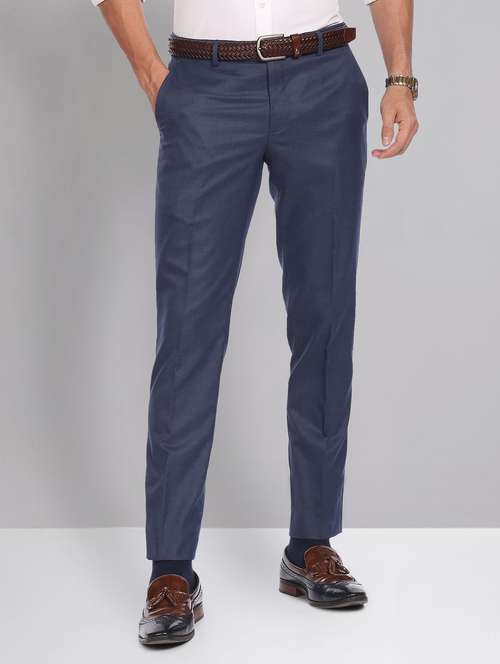 mid rise solid formal trouser - 19856234 - Standard Image - 0