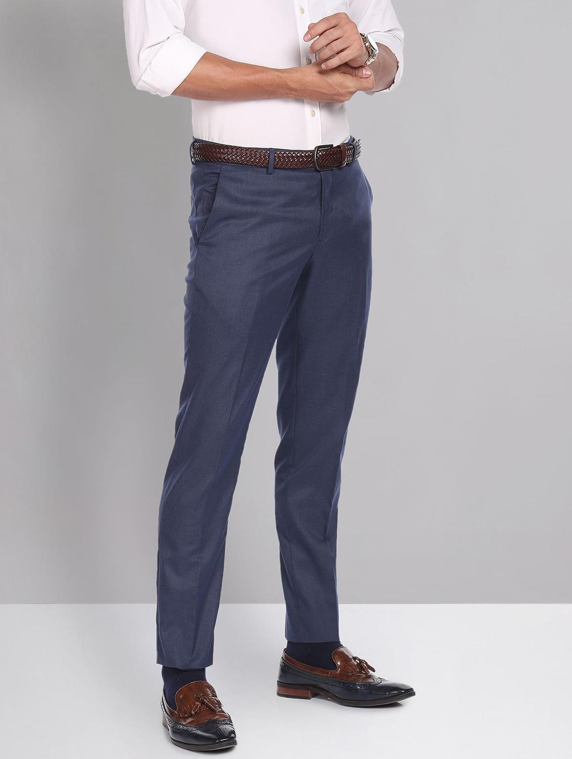 mid rise solid formal trouser - 19856234 - Standard Image - 1