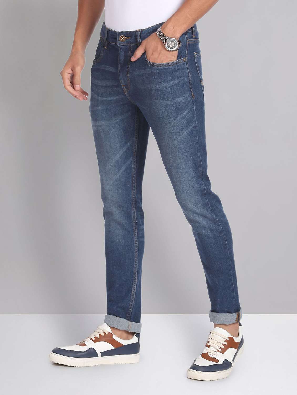 mens slim fit plain jeans - 19856243 -  Standard Image - 1