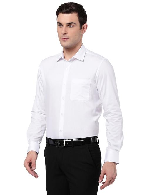 white cotton formal shirt - 19856266 - Standard Image - 0