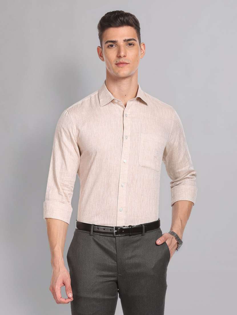 mens solids formal shirt