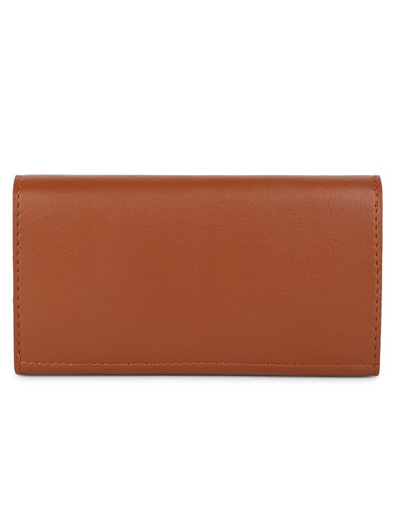 tan leatherette (pu) envelope clutch - 19856303 - Zoom Image - 0