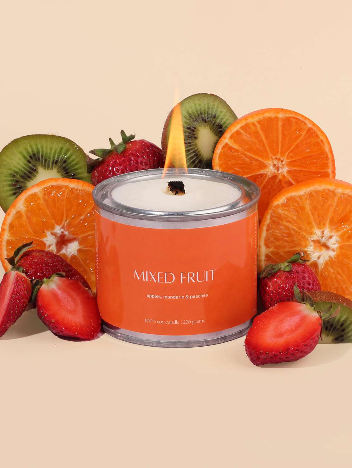 highly scented mixed fruit scented candles gift set | candles for home decor
