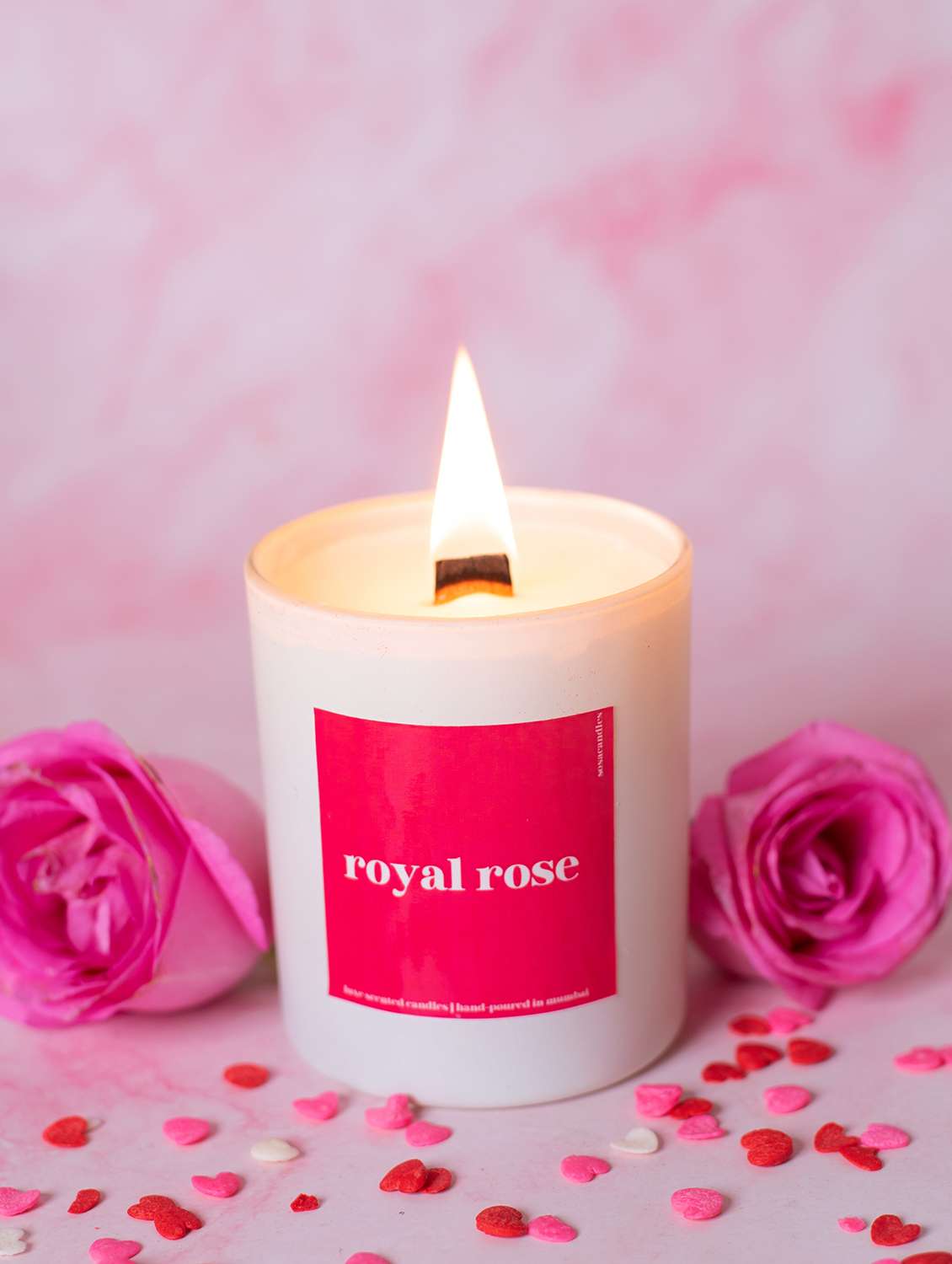 highly scented royal rose candle | candles for home decor, decoration