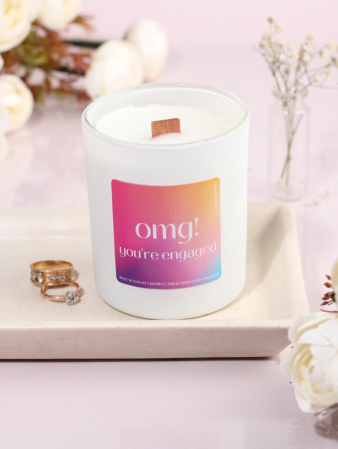 scented candle gift for engagement couple | engagement gift for couples - 19856666 - Zoom Image - 0