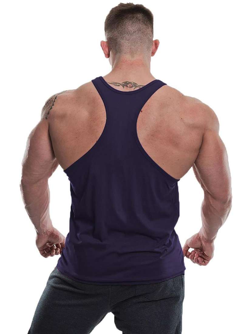 dark blue cotton blend vest - 19859101 -  Standard Image - 1