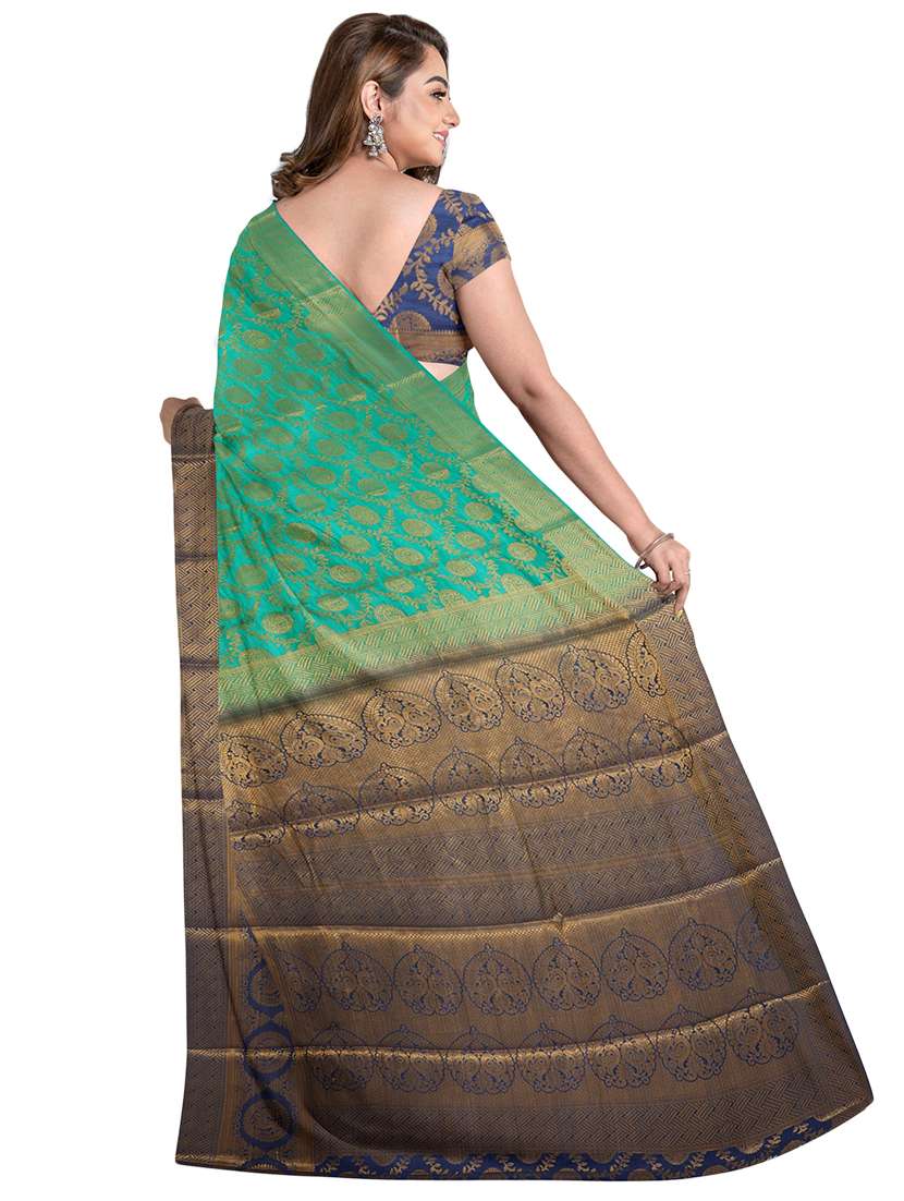 women's banarasi saree with blouse - 19861854 -  Standard Image - 1