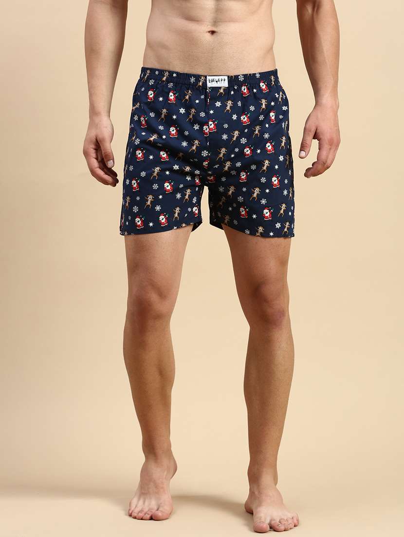 men's printed cotton boxers