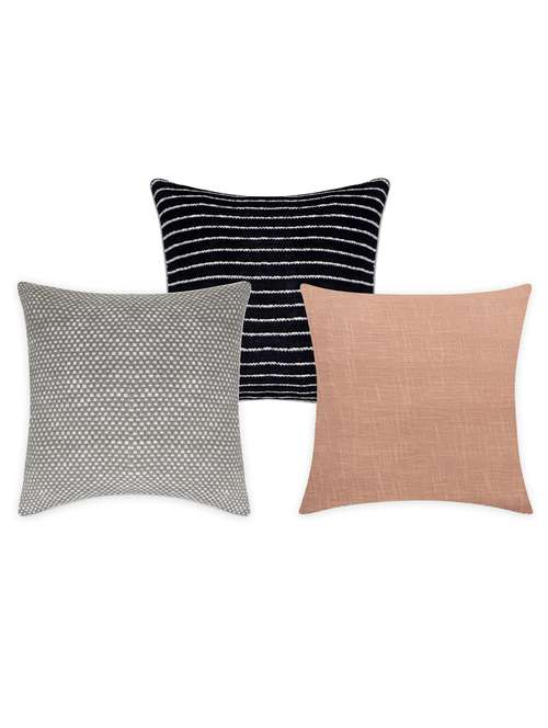 multi designs and colors cotton cushion covers pack of 3 - 19865245 -  Standard Image - 0