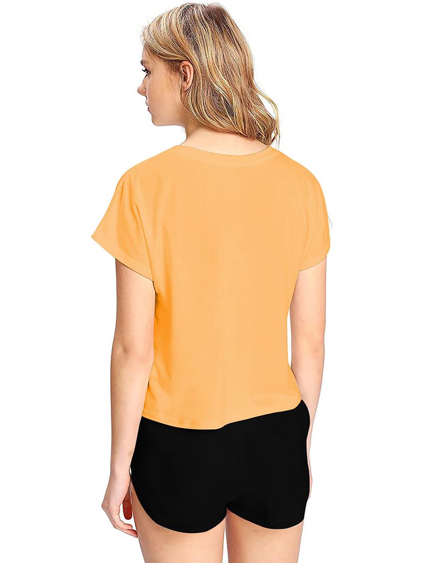 round neck solid nightwear shorts set - 19865465 - Standard Image - 1