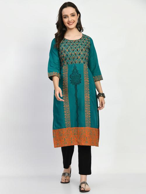 women's straight kurta - 19865819 -  Standard Image - 0
