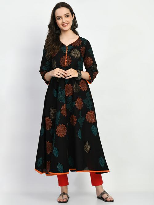 women's flared kurta - 19865837 - Standard Image - 0