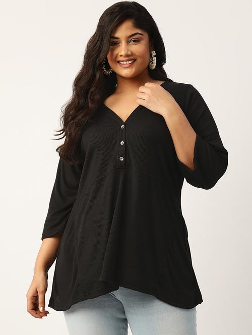 women's a line v neck top - 19866763 -  Standard Image - 0