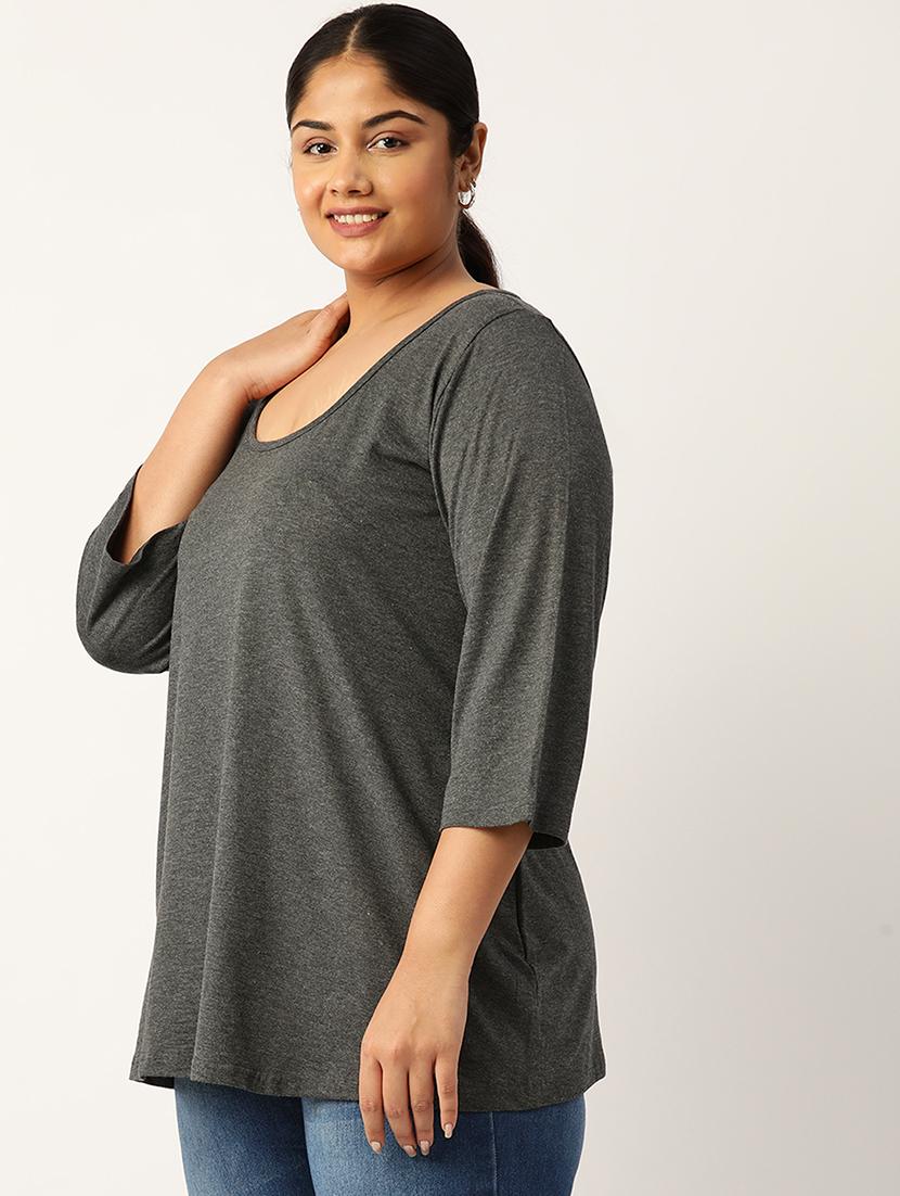 women plus size scoop neck top - 19866770 -  Standard Image - 1