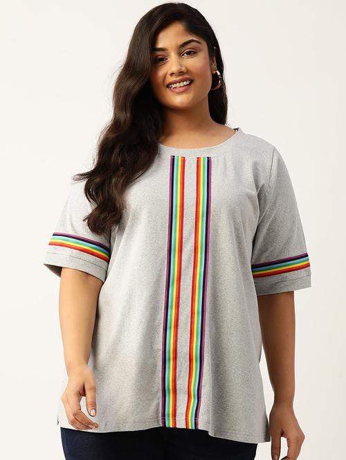 women's striped boat neck t-shirt - 19866783 - Standard Image - 0