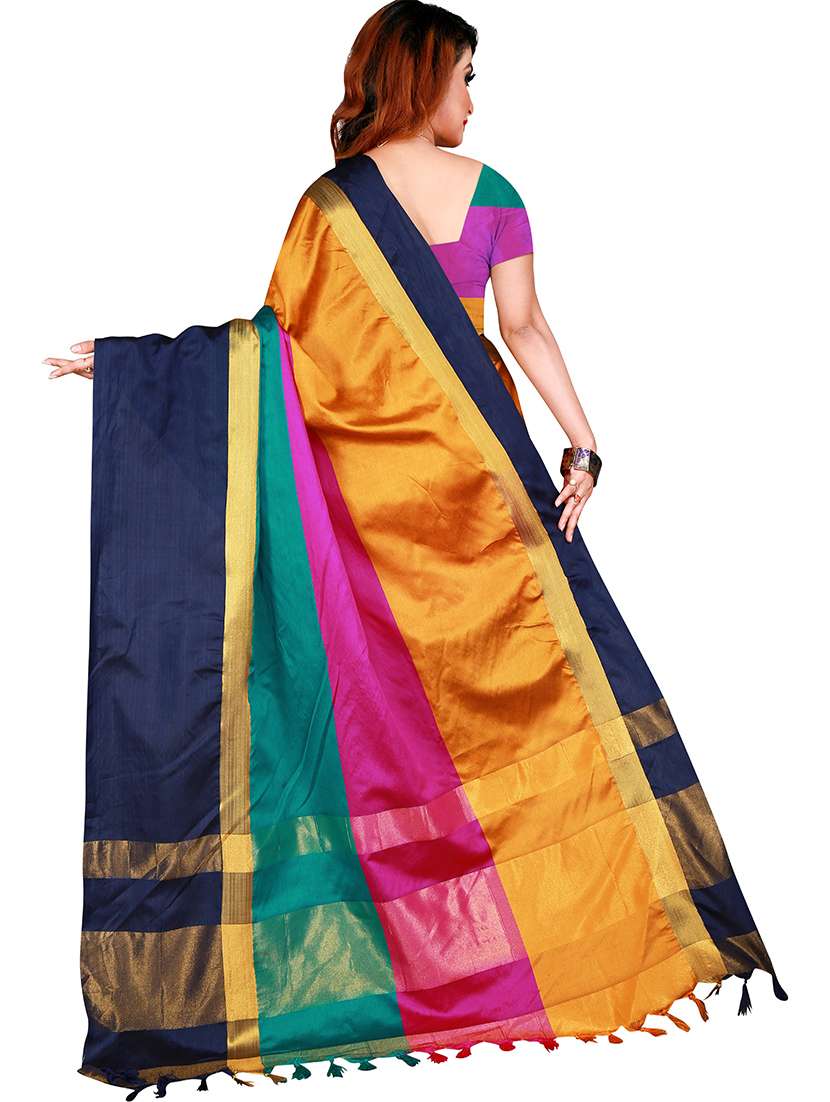 self design printed saree with blouse - 19866864 -  Standard Image - 1