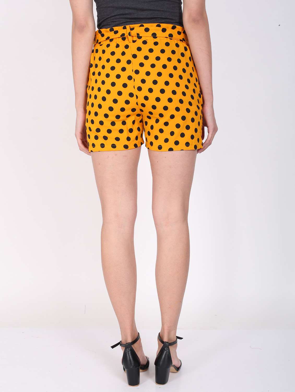 tie front printed shorts - 19867087 - Standard Image - 1