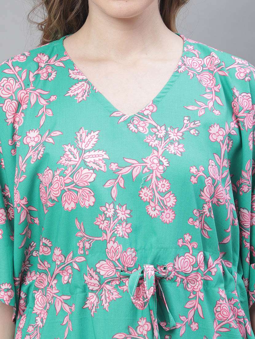 v-neck printed nightwear pyjama set  - 19867459 -  Standard Image - 4