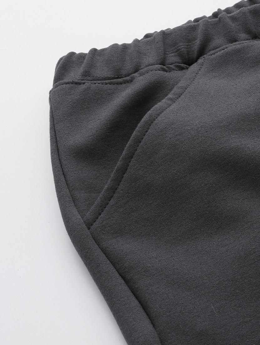 high rise solid flat front trouser - 19868294 - Standard Image - 4